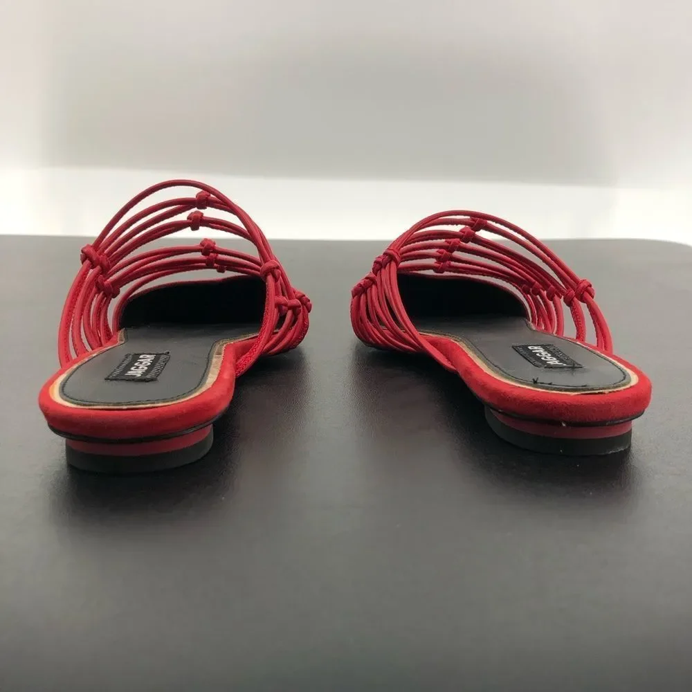 Jaggar Series Knotted Slide in Coral Flat Sandals - Picture 9 of 13